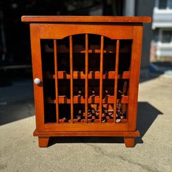 20 Bottle Wooden Wine Cabinet ** Excellent Condition **