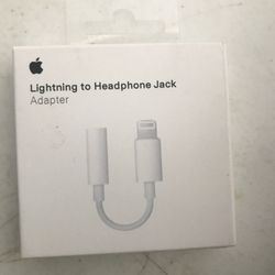 APPLE LIGHTNING TO HEADPHONE JACK ADAPTER ORIGINAL NEW