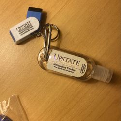 Upstate Sani-keychain + Backpack Clip
