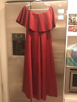 Off shoulder bridesmaid dress