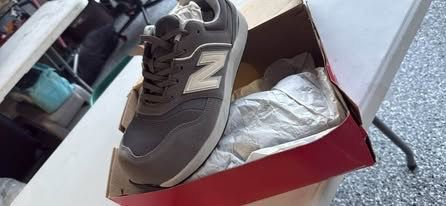 New Balance Gray Low-Top Sneakers