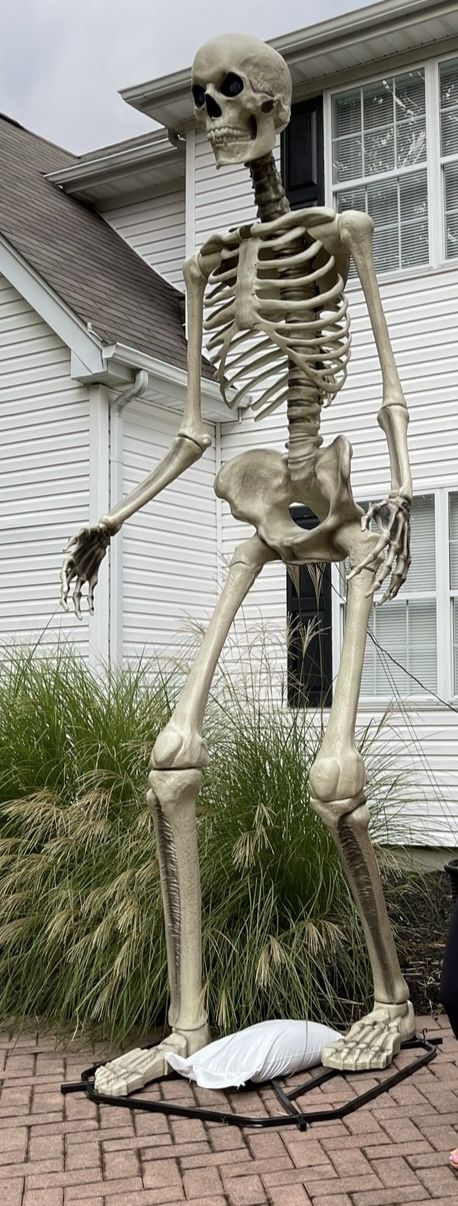 12 ft. Grave & Bones Giant-Sized Skelly And 12 Ft. Immortal Werewolf