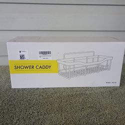 3 Piece Adhesive Shower Caddy - Rustproof Stainless Steel Black