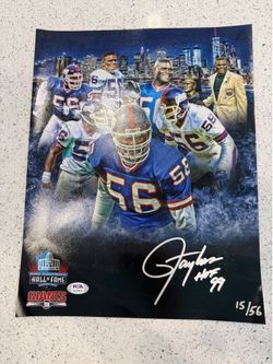Lawrence Taylor LT Giants Signed Autographed Auto Photo 14x11