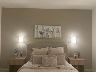 Queen bed frame with adjustable base