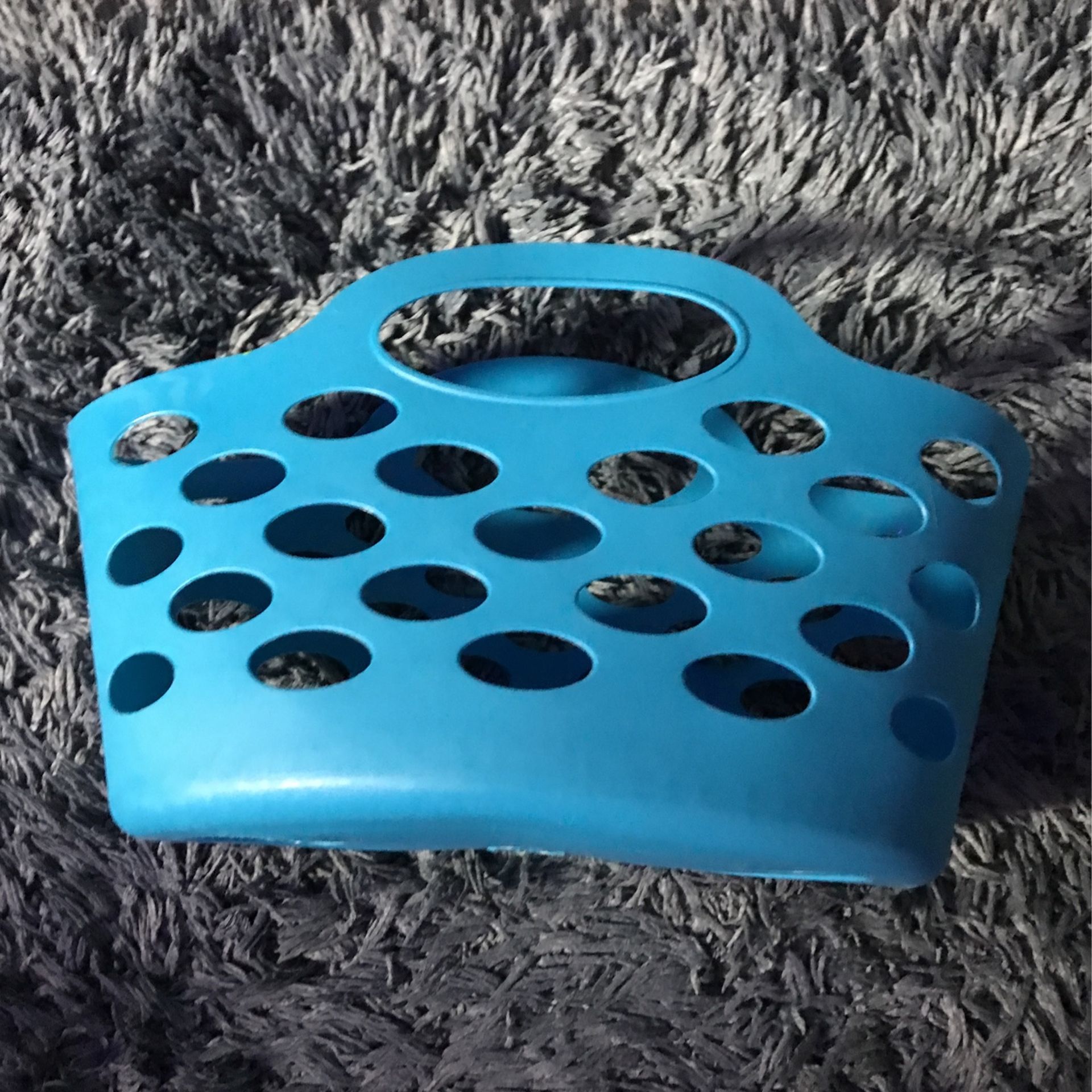 2 x Flexible Oval Plastic Laundry Bin Washing Basket Clothes Storage Handles