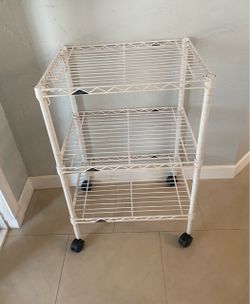 White InterMetro Rolling Cart