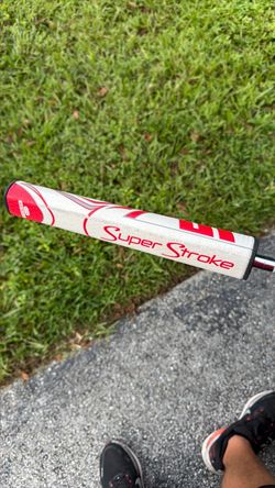 SuperStroke Putter Grip White Red