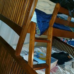 REAL WOOD BUNK BED
