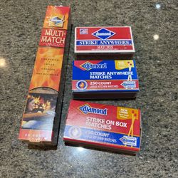 Diamond Strike Anywhere & Strike-On-Box Matches M