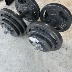 New pair of 40lb adjustable dumbbells. 80lb in total