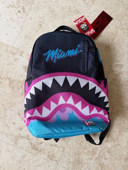 Miami heat sprayground backpack