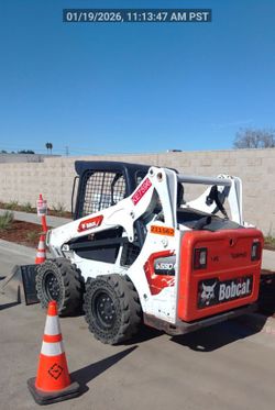 Skid Steer Bobcat with Solid Tires – Bucket Included