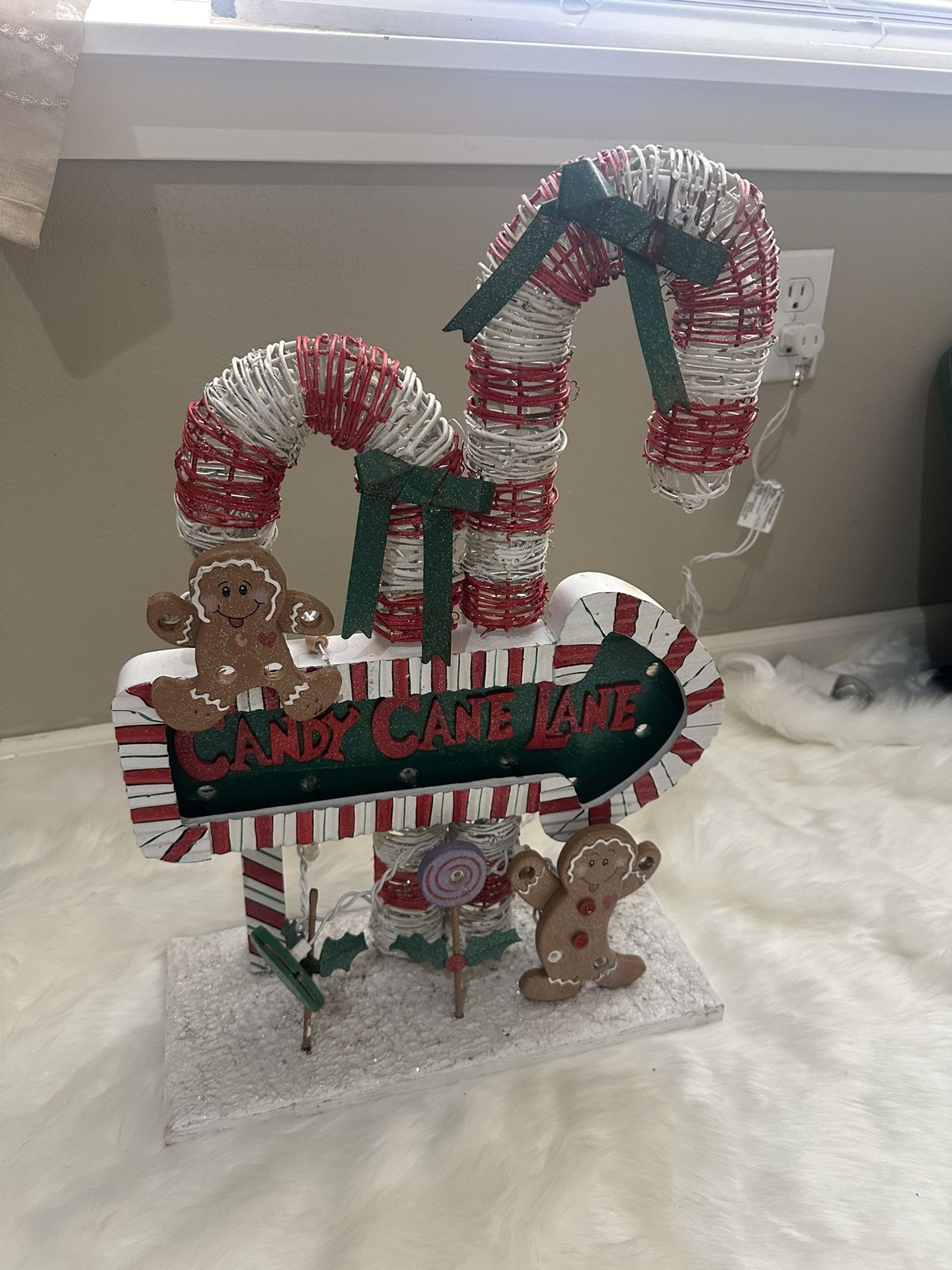 Candy cane lane . Christmas decor