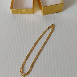 Cuban Link Diamond Cut Gold Bracelet