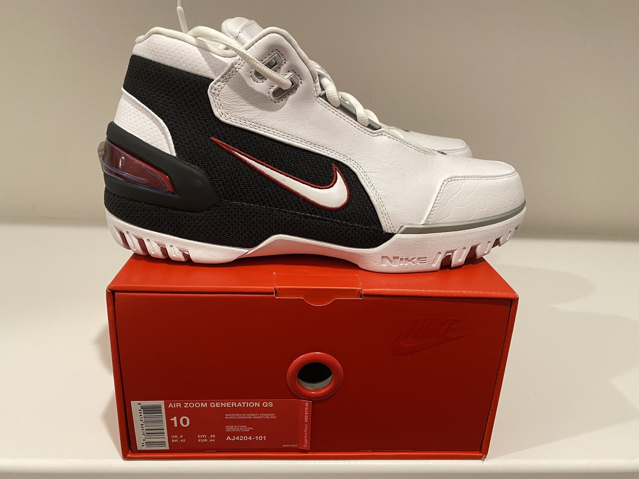 Brand New Nike Air Zoom Generation Retro Size10 Aka Lebron 1 W/ Nike Invoice