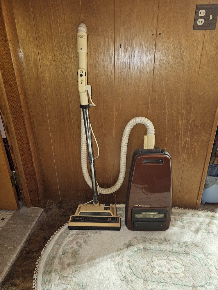 Working Hoover Electronic 1000 Canister Vacuum Model S3231 W/attachments & Bag - Vintage