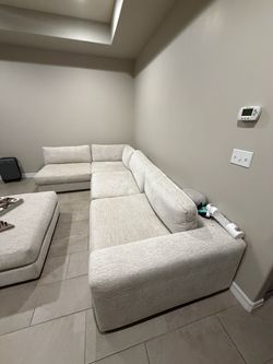 3 piece sectional and ottoman