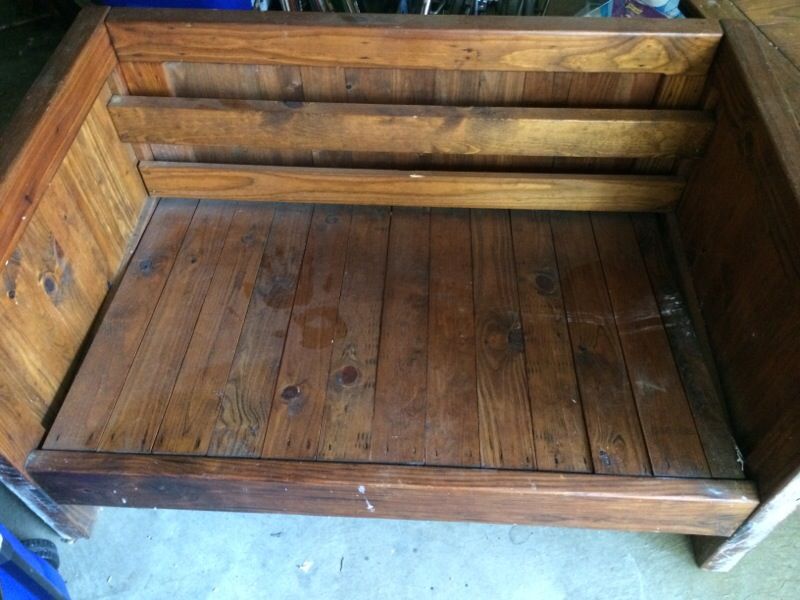 2 Cargo wood Loveseat furniture. No seat or back cushions