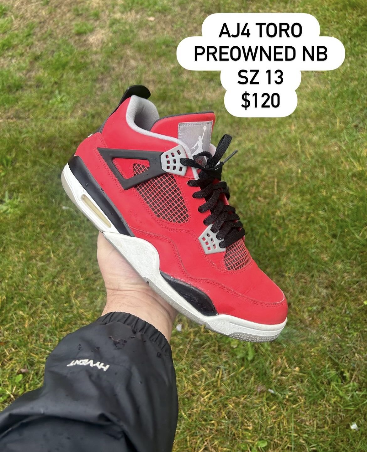 Jordan 4 Toro Bravo  Size 13