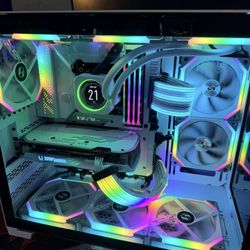 White Gaming PC i-9 14900k RTX 4070 2TB SSD NVME RAM 32GB