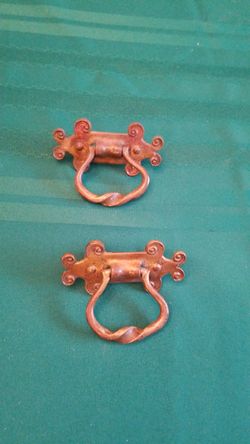 Century old solid brass handles