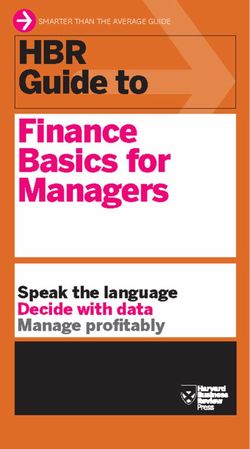 HBR Guide Finance Basics for Managers Paperback - Harvard Business Review Press