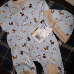 Newborn Little Me Puppy Footie Pajamas (New w/ Tags)