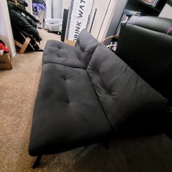 Black Fabric Futon 