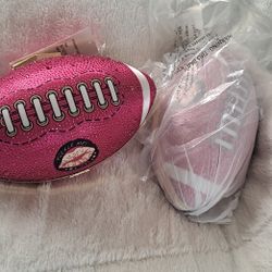 Pink Betsey Johnson Rhinestone Football Bags (2) 