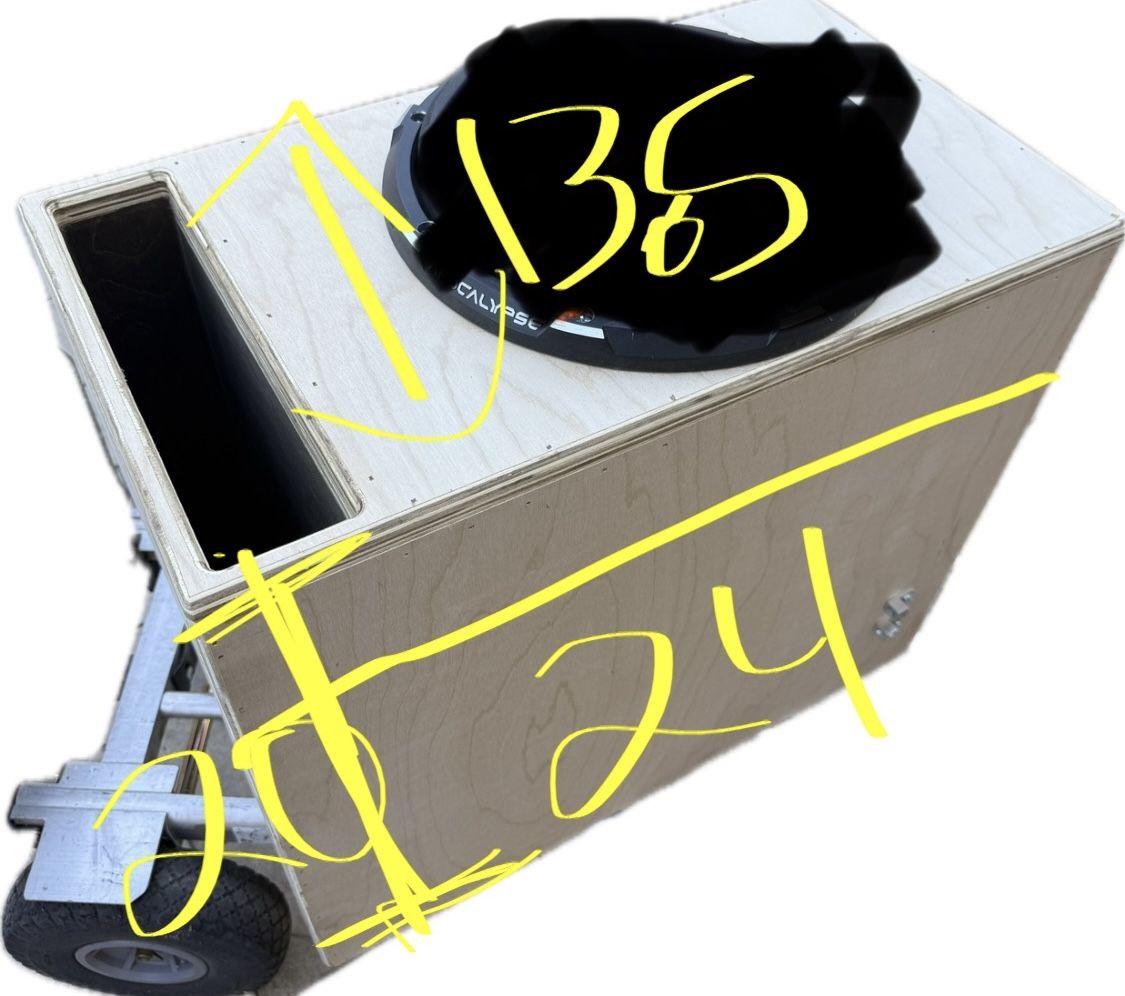 12 Ported Subwoofer Box Double Baffle