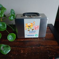 Silver Metal Lunch Box 