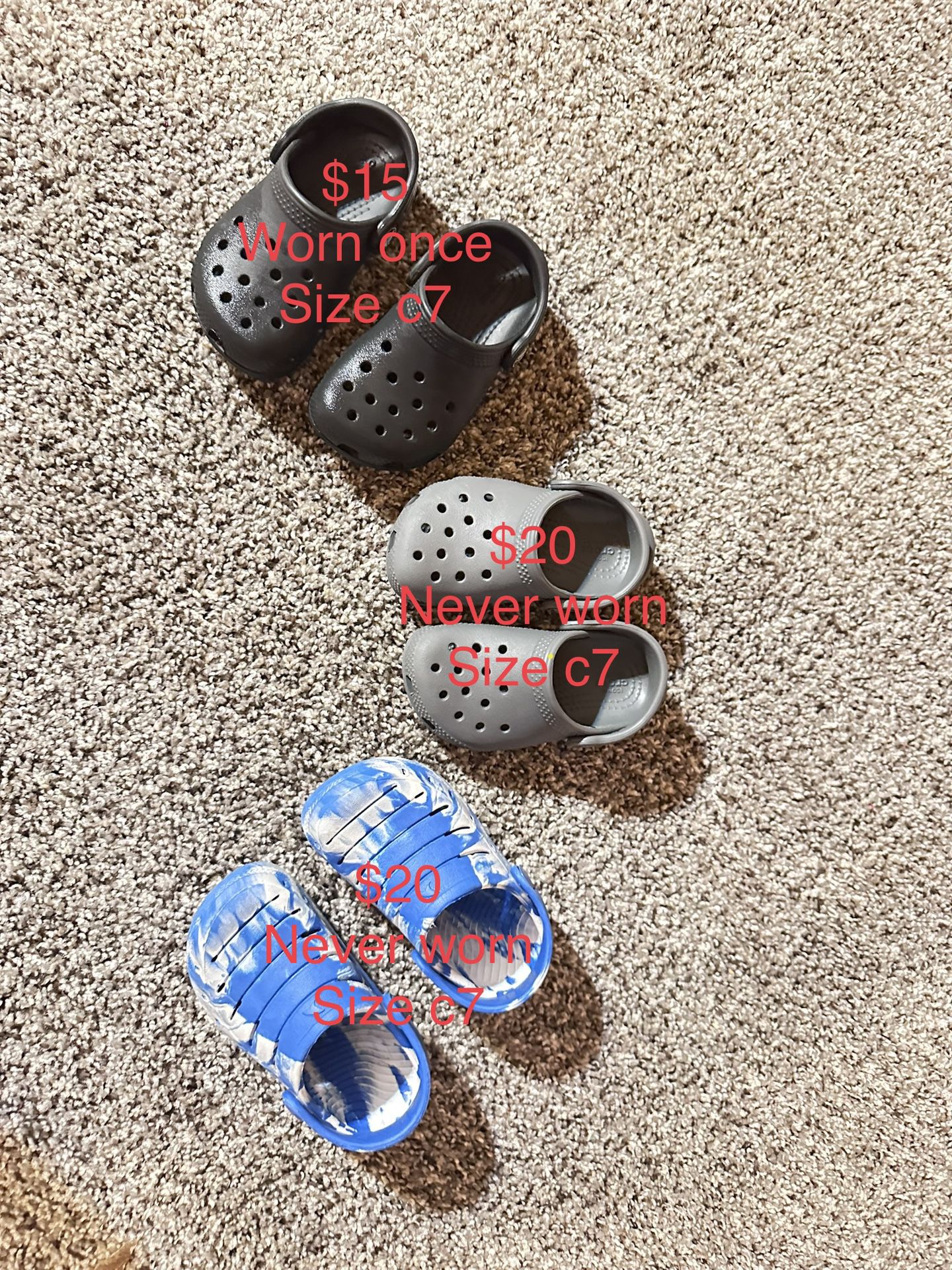 Toddler crocs, Vans, & Jordan’s 