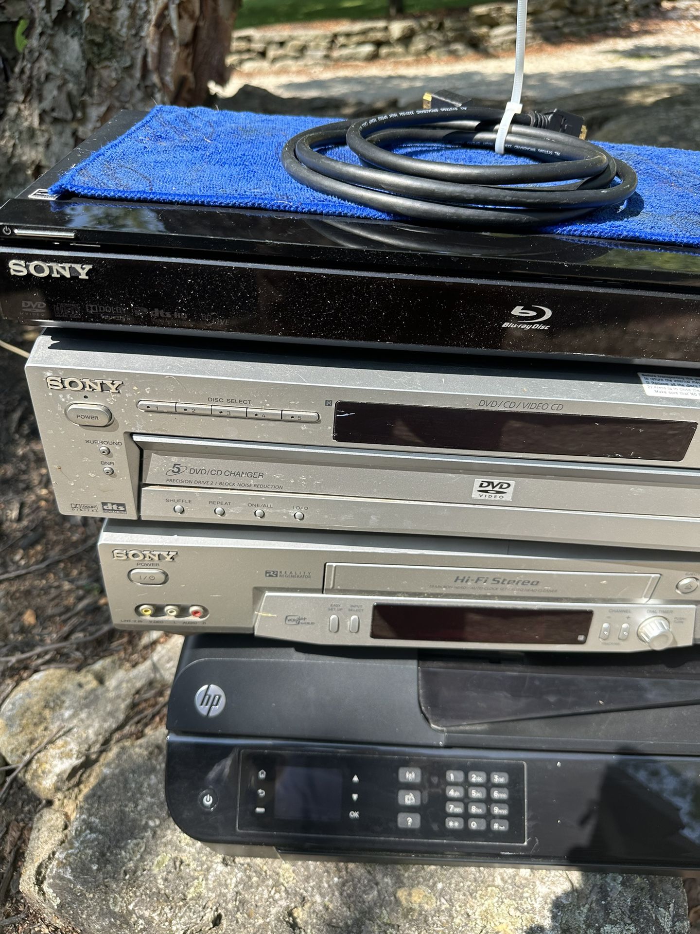 Sony Hi-Fi Stereo, Dvd Cd, Blu-Ray Dvd& Hp Officejet