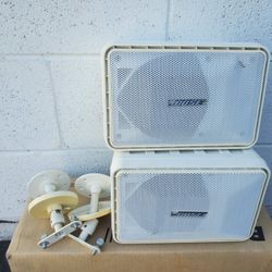 Bose Model 101 Music Monitors With Wall Mounts