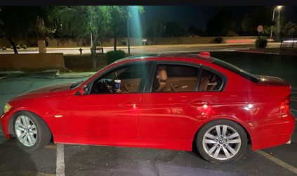 BMW 3 Series Red Sedan