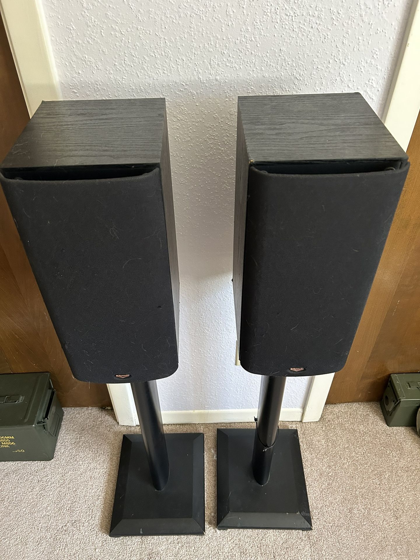 Pair Of Klipsch SB2 Speakers With Stands