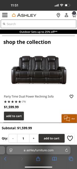 3-Piece Party Time Dual Power Reclining Set – Like New!