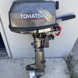 Tohatsu 4-Stroke Outboard Motor, possibly a 5HP or 6HP