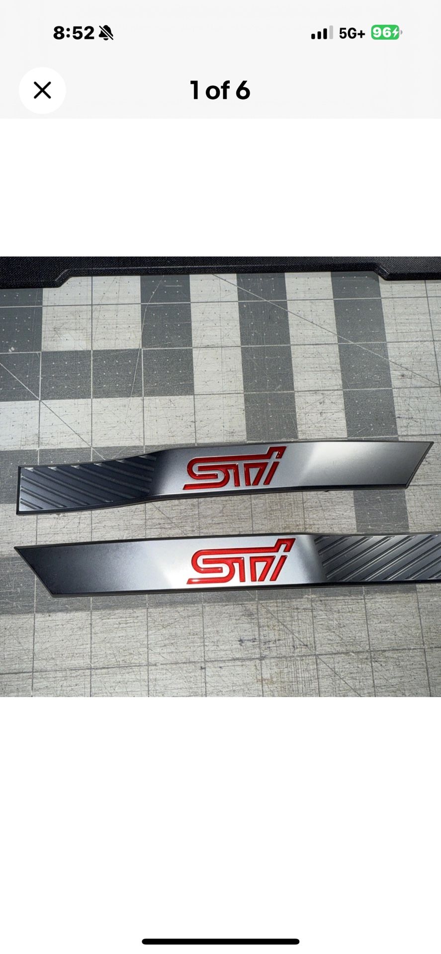 OEM 2011-2014 Subaru Impreza STI Left & RIGHT Fender Molding Trim USED NICE…