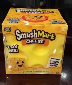 RMS Crazy Fun SmushMart Cheese Squishy Squeezy Stretch Sensory Toy TIK TOK VIRAL