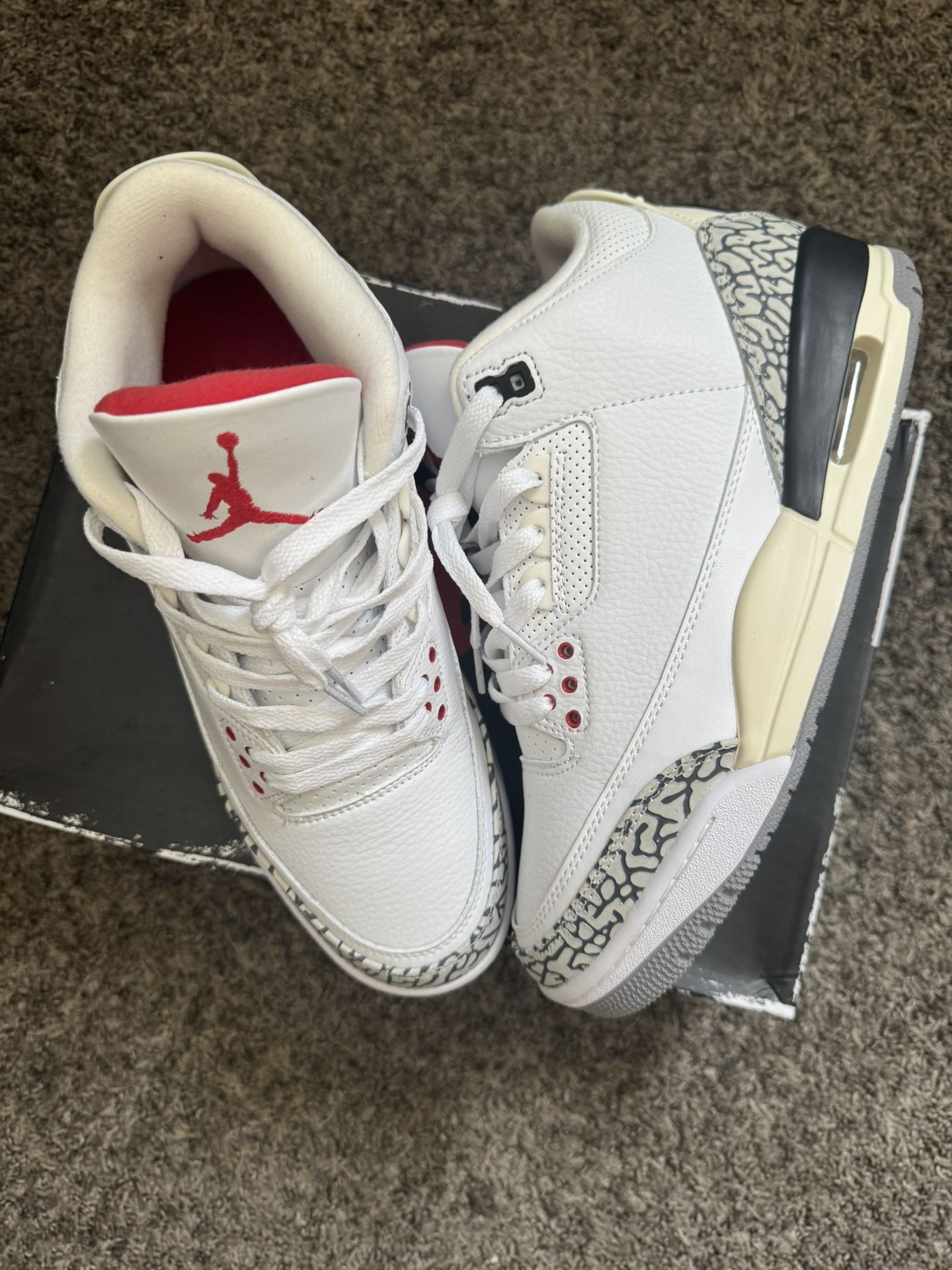 jordan 3s white cement size 9.5