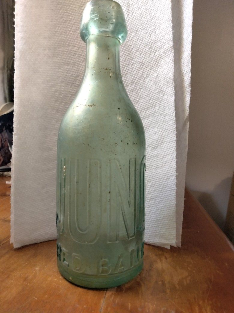 Rare Jacob Youngblood Mineral Water/ Soda Water Glass Bottle
