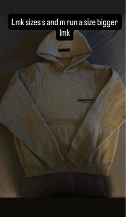 Fear of God Essentials Grey and black hoodie