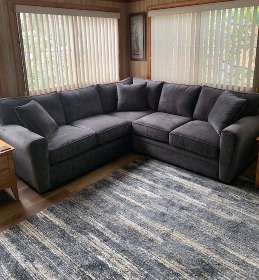 New Artemis II Collection 3 Piece Sectional 97 x 97 x 35” H Graphite Grey