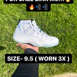 Jordan Legend Blue 11s Size 9.5