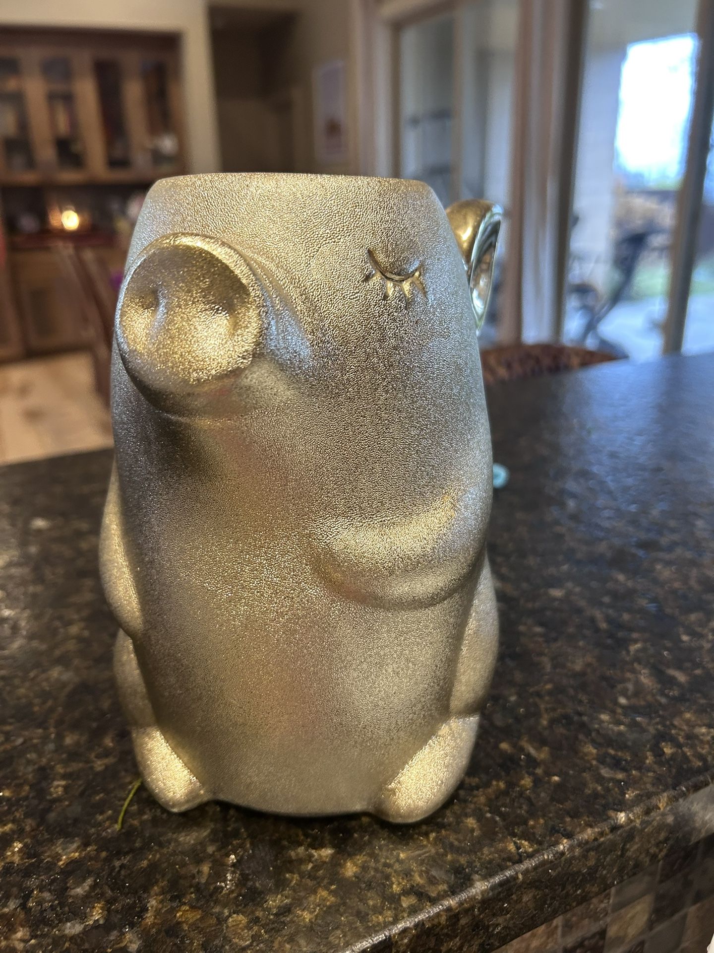 Golden Pig Vase