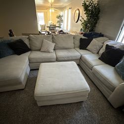 Large Sofa And Ottoman