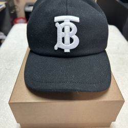 Burberry TB Black Baseball Hat Size L