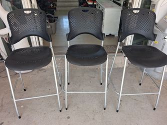 Caper stacking stool ECHO collection, bar height, Black (3)